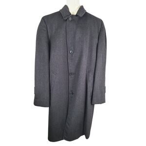 True Vintage 60s Men's Montanaro Artisan Hand Detailed Luxury Wool Overcoat